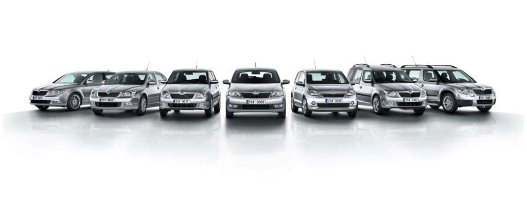 Skoda range 2012
