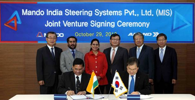 Anand Signs New Joint Venture with Mando Corporation, Korea
