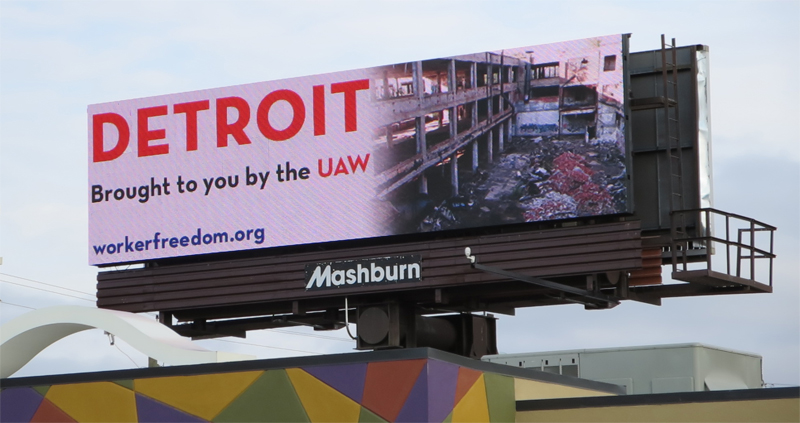 CWF worker freedom billboard