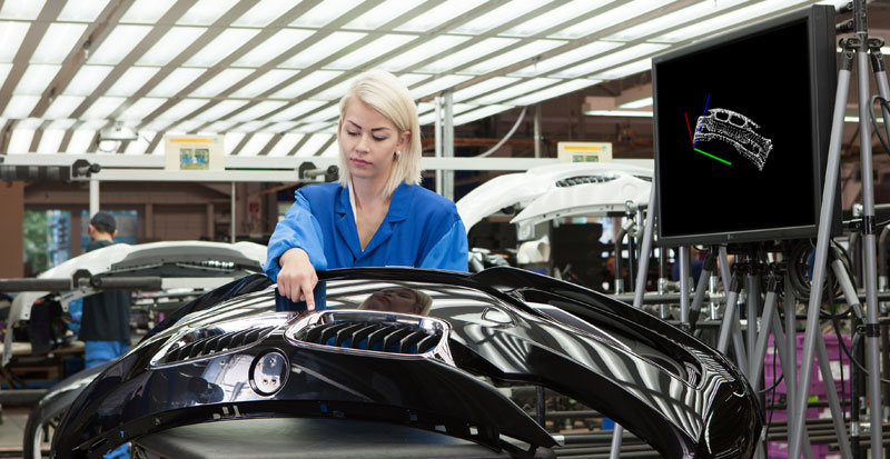 BMW Group’s Landshut plant: bumper production - non-contact gesture detection (Industry 4.0)