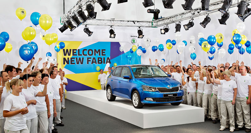 ŠKODA celebrates the arrival of the new Fabia 