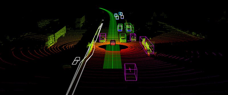 Lidar sensor from Toyota Prius