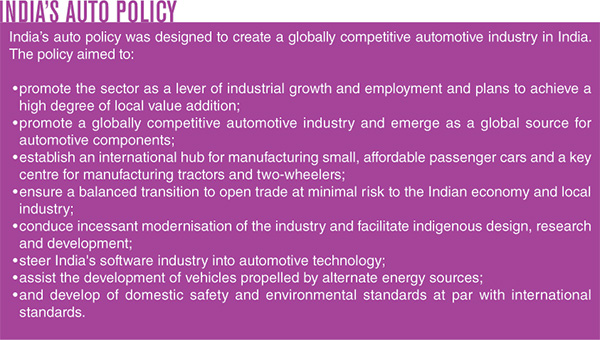 India's auto policy