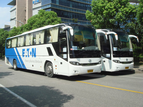 Eaton hybrid bus in China