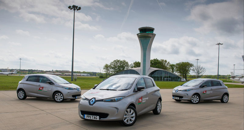 TAG Farnborough Airport takes delivery of three electric-Renault ZOEs