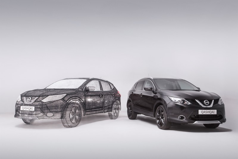Nissan Qashai 3D pen sculpture