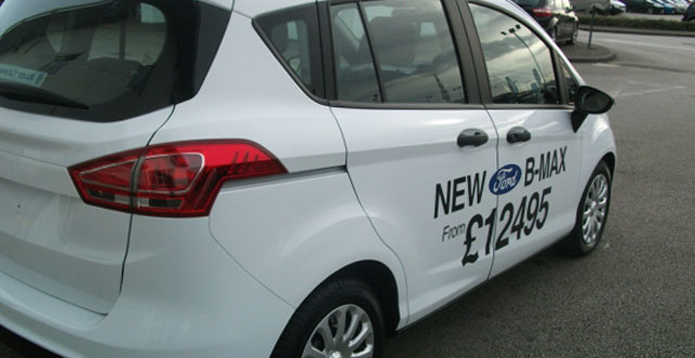 Ford B-MAX Price sticker