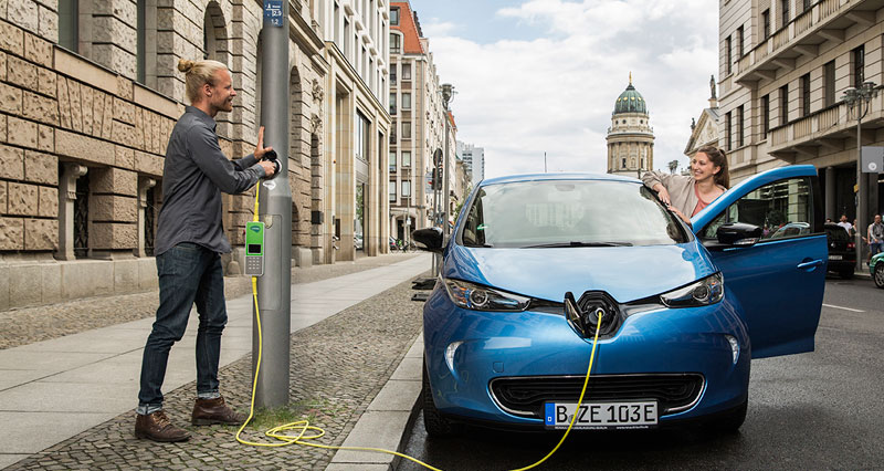 ubitricity streetlamp charging