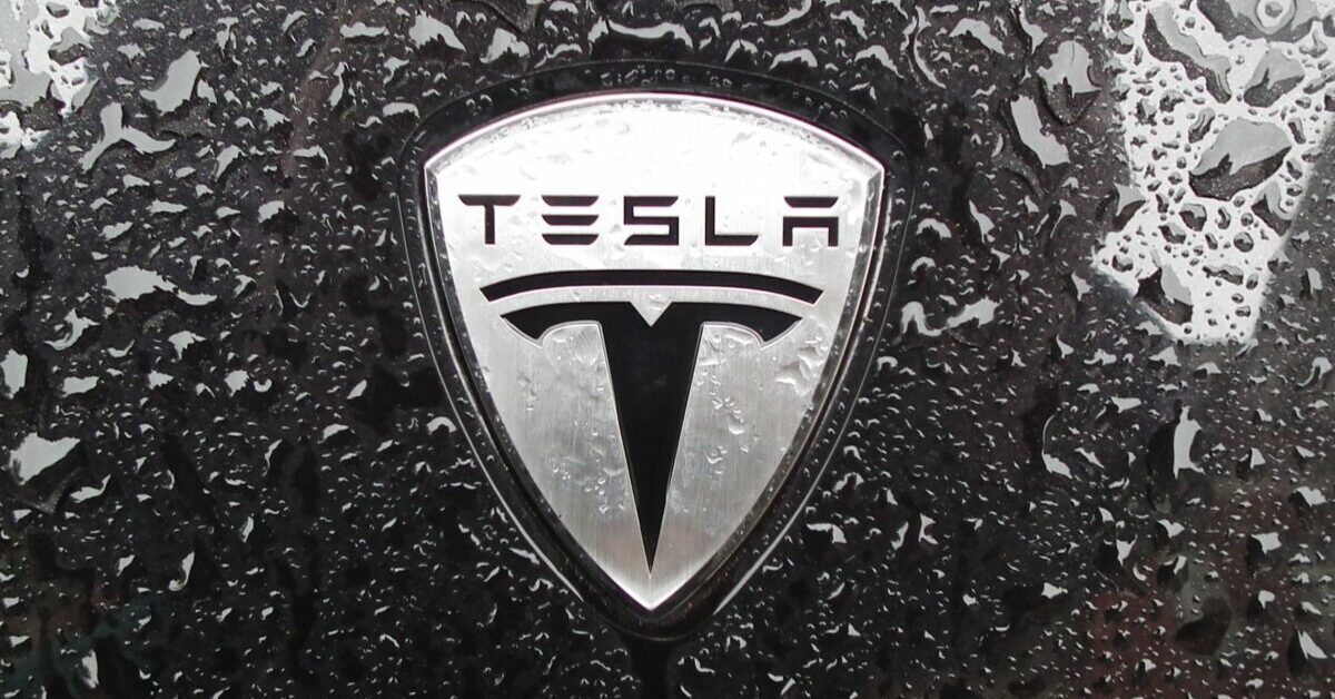 tesla logo badge