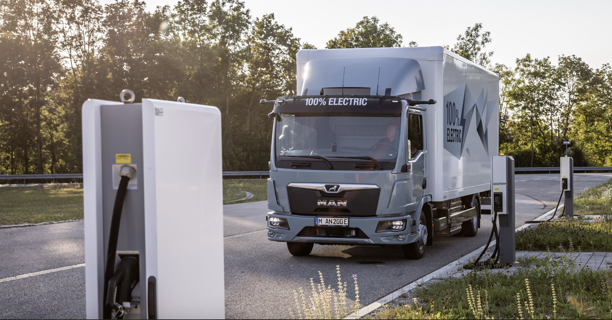 Electric truck charging