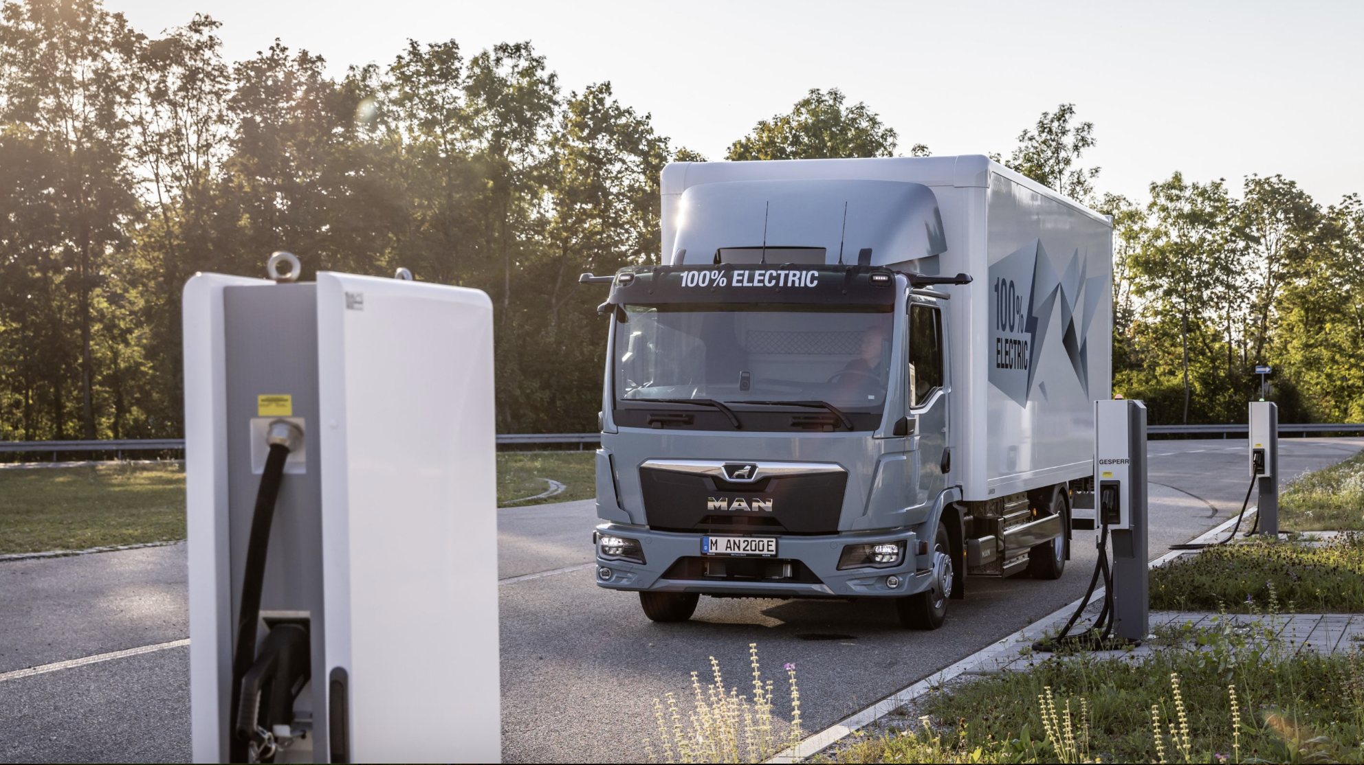 Electric truck charging