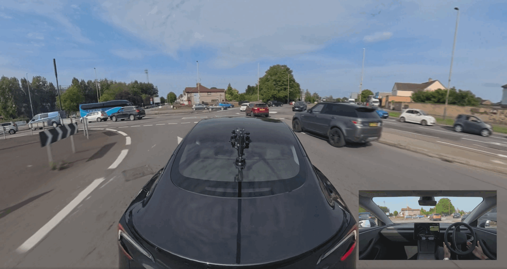 tesla full self driving fsd trial london uk england model 3