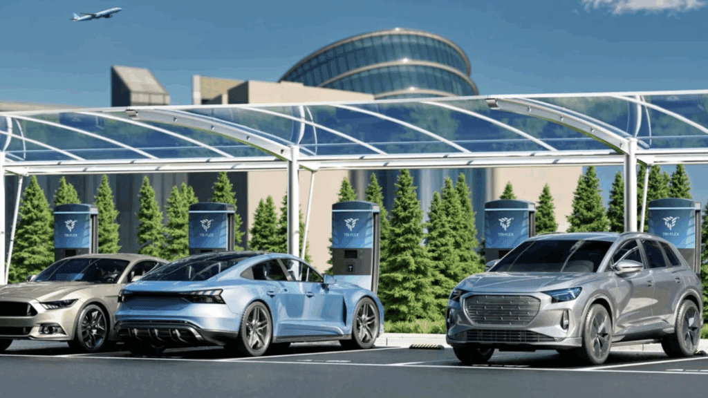 Tri-Flex claims to be the most flexible and scalable distributed DCFC charging platform in the world