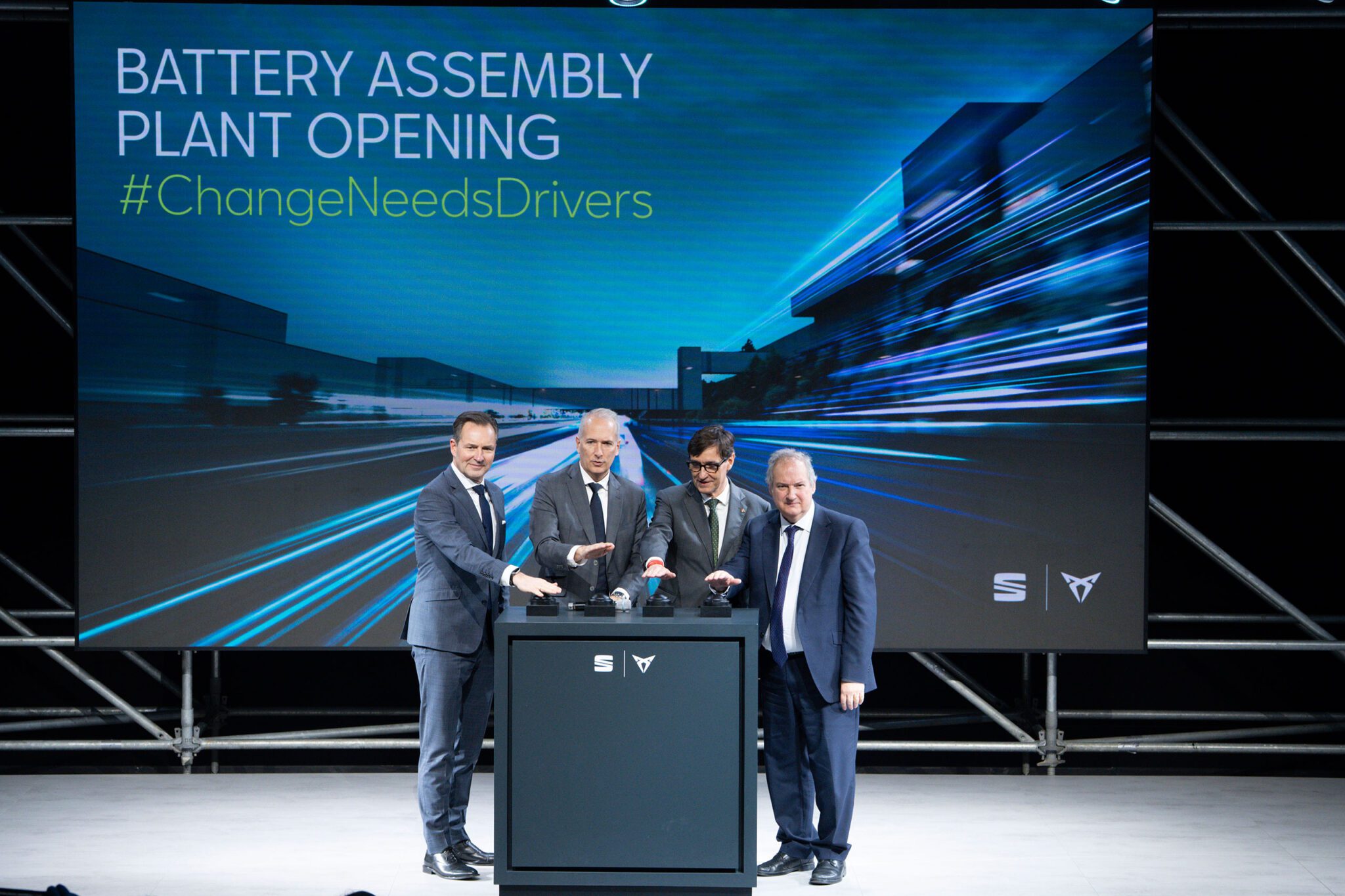 Seat and Cupra open battery assembly plant in Spain