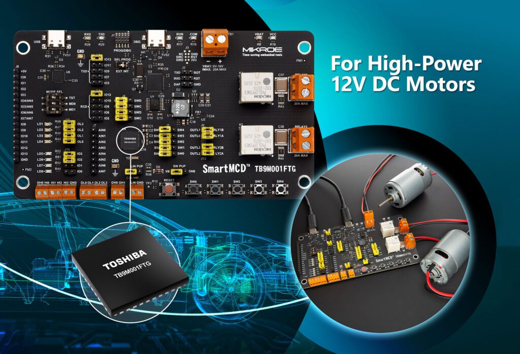 Toshiba partners with MIKROE on motor control board插图