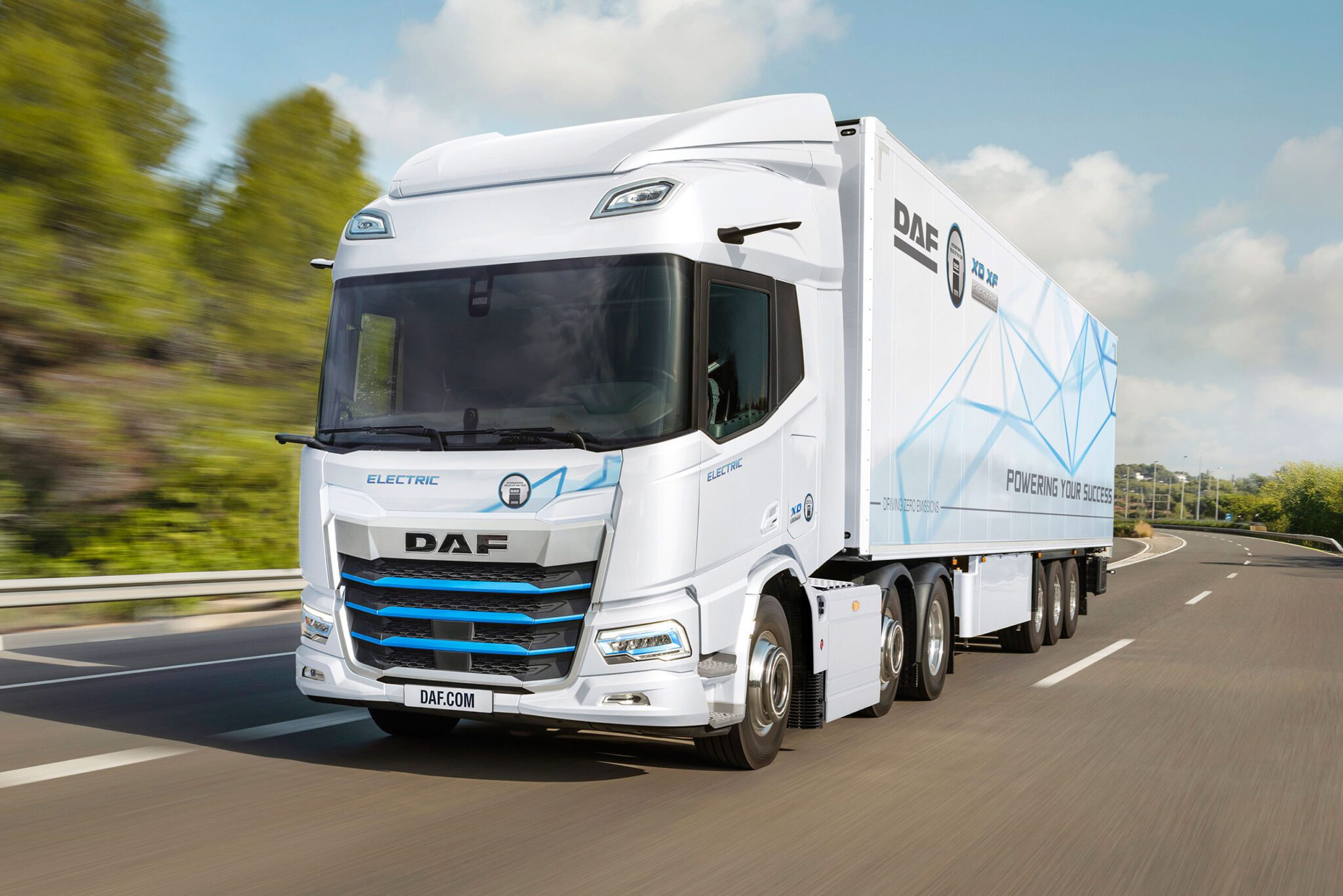 A88 1:60 SOLIDO DAF 2800 TURBO TRUCK WITH TRAILER VAN GEND