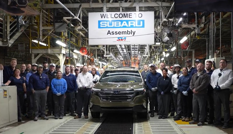 Subaru begins hybrid production at Indiana plant