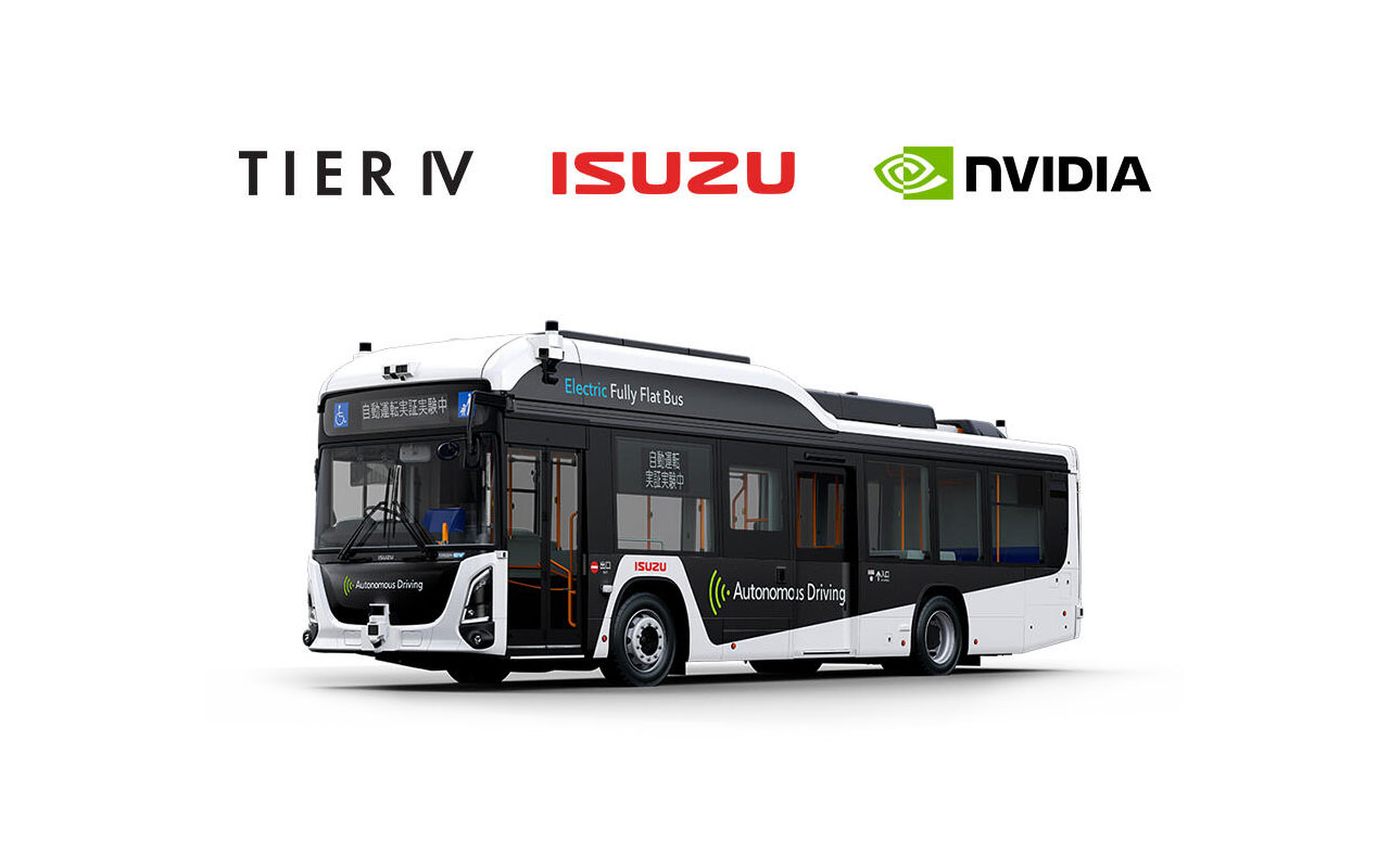 Tier IV and Isuzu launch L4 autonomous buses on Nvidia platform