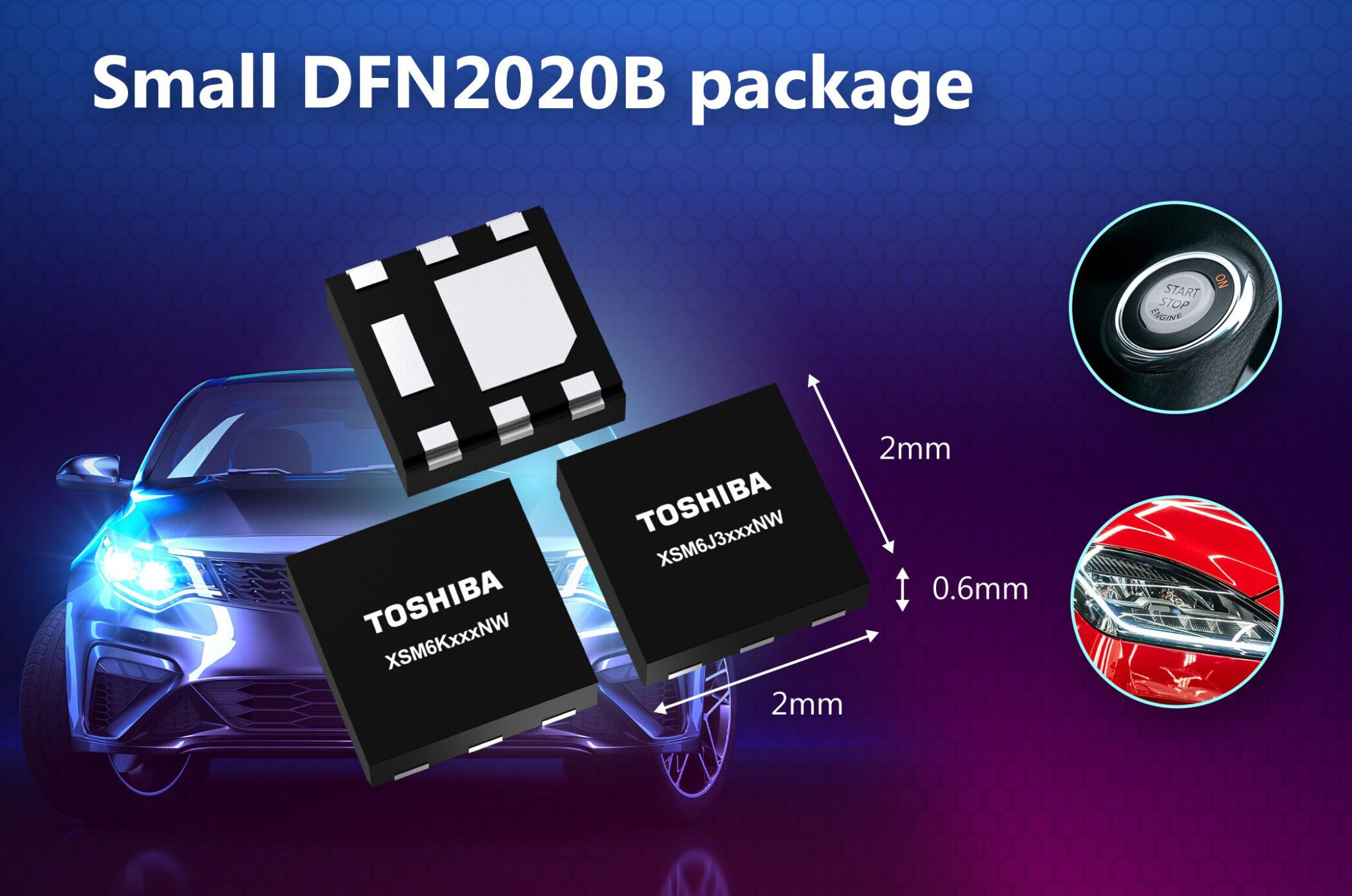 Toshiba targets automotive ECUs with new MOSFET package