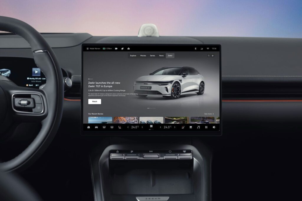 Geely Tech EU and 3SS launch Zeekr in-car entertainment hub插图