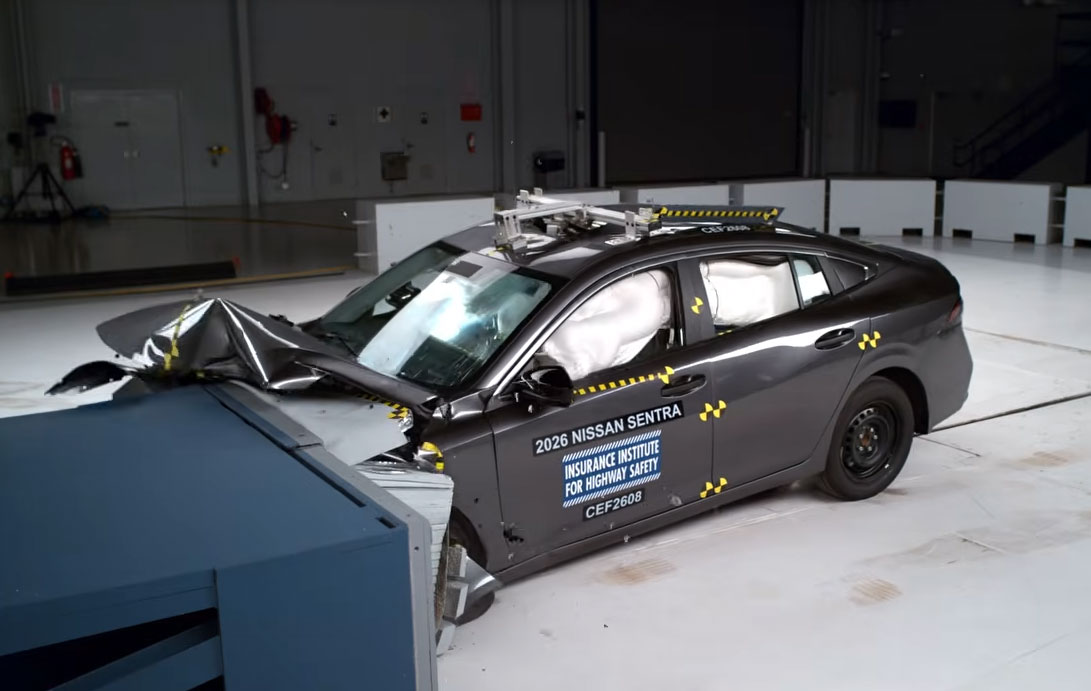 Nissan Sentra earns top IIHS safety rating for 2026