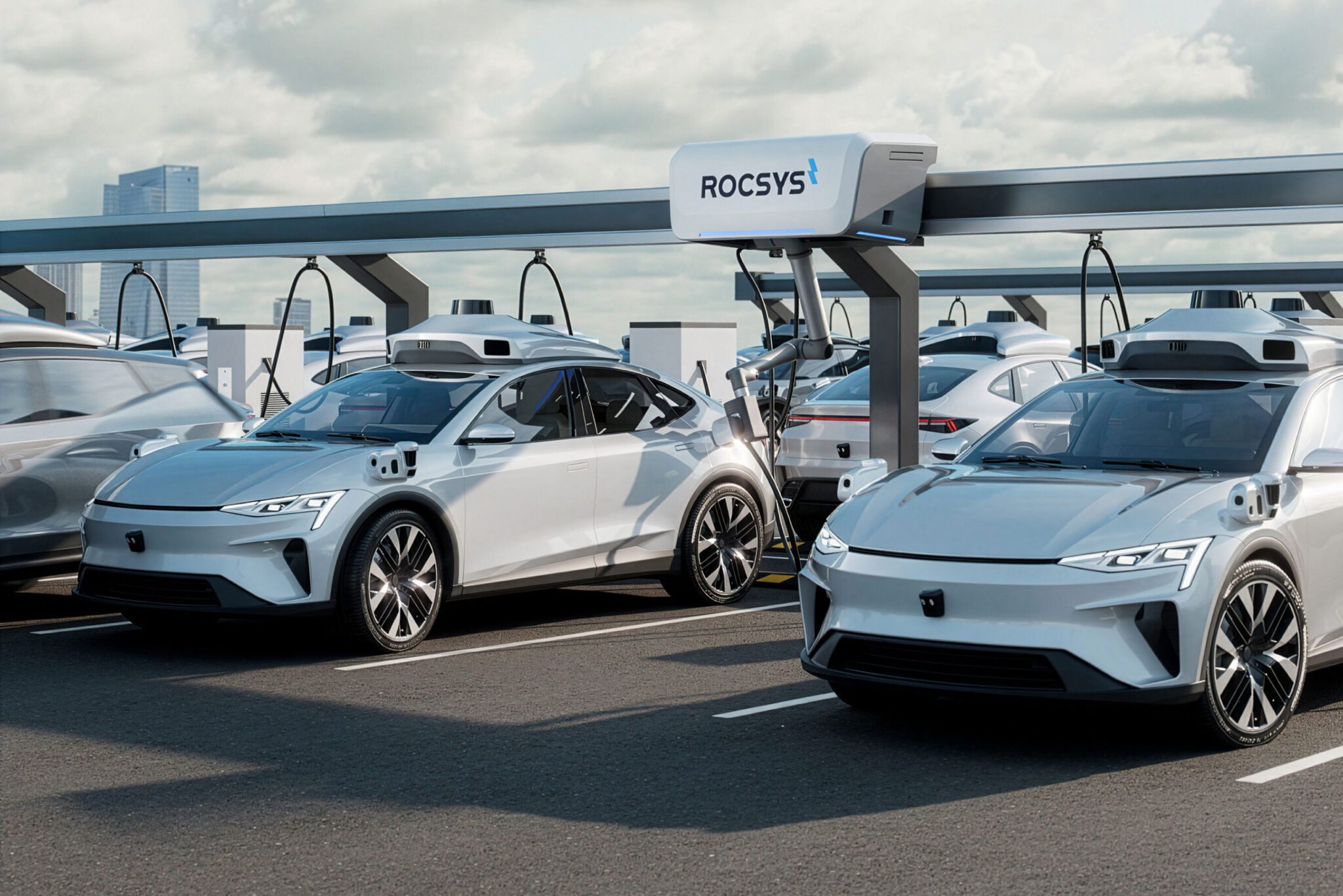 Rocsys debuts M1 robotaxi depot charging system