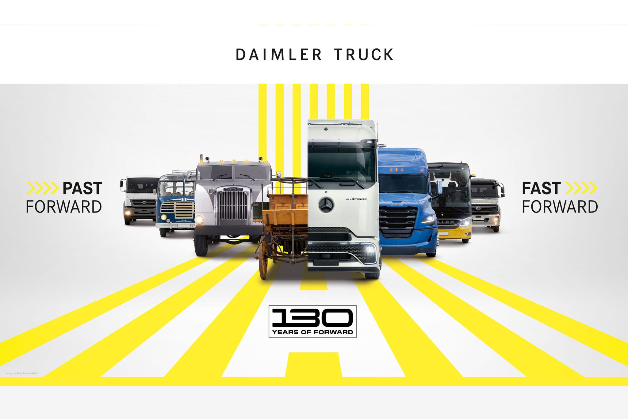 AutoWireDaily — Daimler Truck marks 130 years with Forward campaign