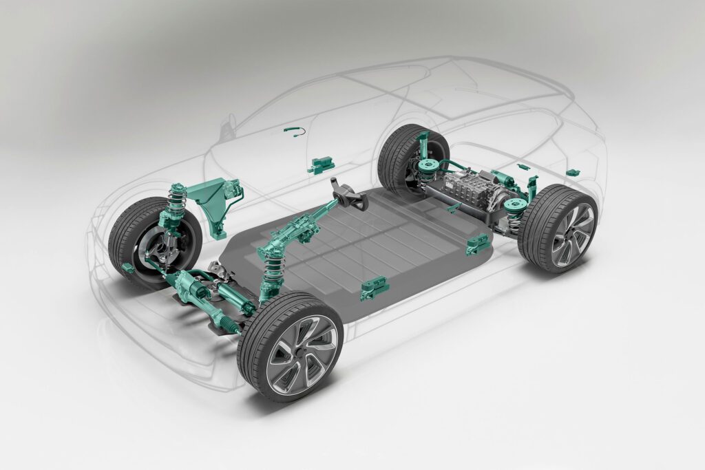 Chassis Sensor Examples Steer-by-wire and sensors in Schaeffler chassis push – NexGen Autoworld