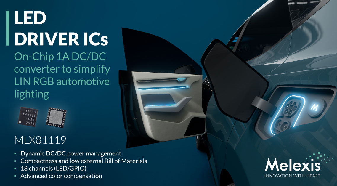 Melexis MLX81119 targets compact automotive lighting