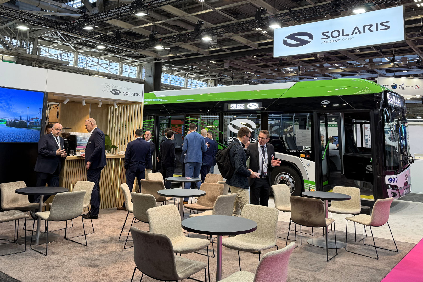 Solaris exhibits Urbino 12 electric at Mobco 2026 Paris